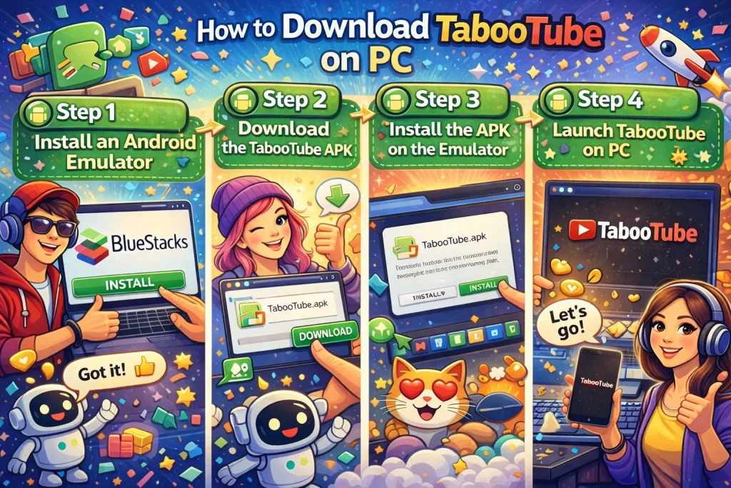 How to download TabooTube on PC